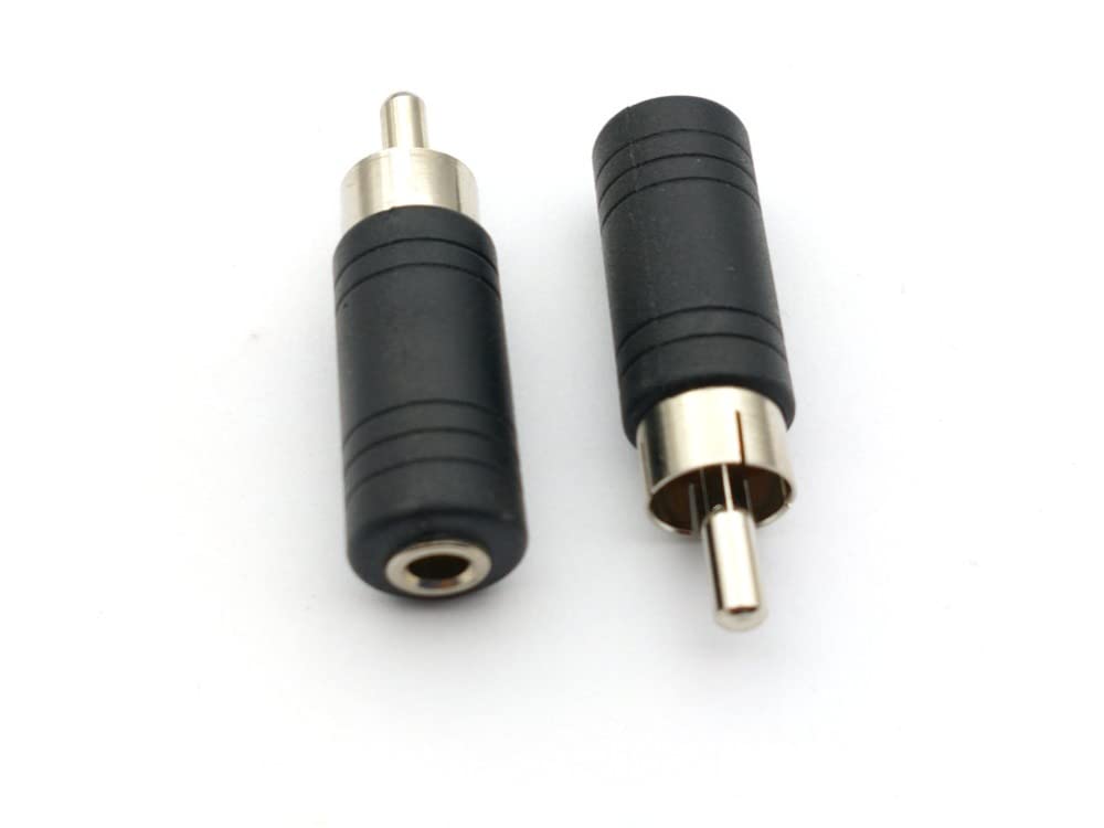 100 szt. 3,5 mm żeńskie gniazdo mono na RCA Phono wtyczka męska konwerter audio