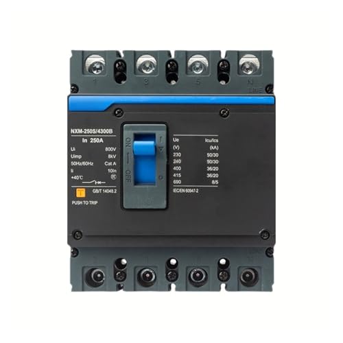 Disjoncteur boîtier moulé NXM 4P 250A réseau électrique usine