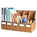 5 Pièces Porte Revue Bureau en Papier Kraft, Dossier Rangement Organisateur Documents Carton pour Fichiers, Dossiers, Fournitures de Bureau