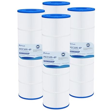 Fil-fresh CCP420 Pool Filter Cartridges Compatible with Pentair Clean & Clear Plus 420, Replacement for Pentair R173576, C-7471, 178584, Pleatco PCC105-PAK4, 4×105 sq.ft, 4 Pack
