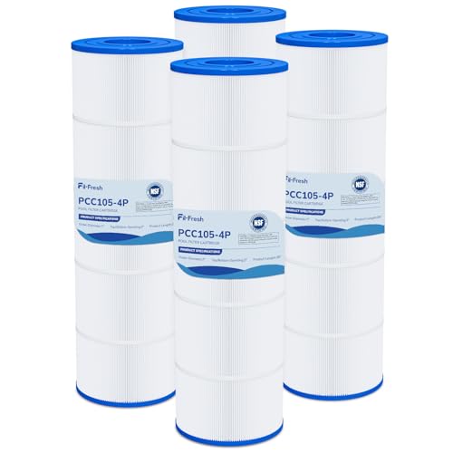 Fil-fresh CCP420 Pool Filter Cartridges Compatible with Pentair Clean & Clear Plus 420 Replacement for Pentair R173576 C-7471 178584 Pleatco PCC105-PAK4 4105 sq.ft 4 Pack