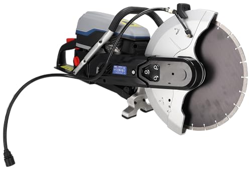 Benzinbeton- und Stahlschneidemaschine 400 mm DEDRA, Stark 4,8 kW, Scheibe: 400 x 25,4 mm, Zweitaktmotor, Entlastungsventil, doppelter Luftfilter, Wasserkühlung, Luftkühlung und Staubschutz