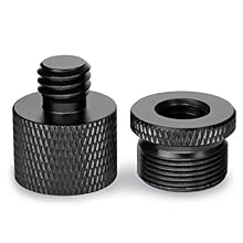 High quality - This microphone stand adapter is well made of sturdy aluminium alloy. The sturdy metal construction ensures a long service life and reliable daily use. Excellent replacement for cheap plastic adapters. Holds your microphone well and st...