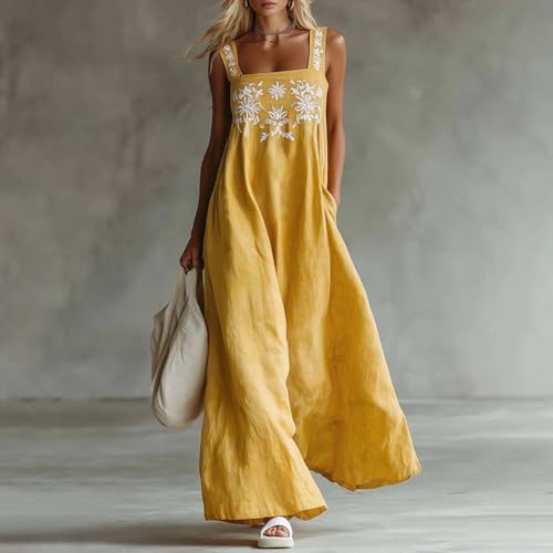 Robe longue d'été décontractée pour vacances et style fluide - 2