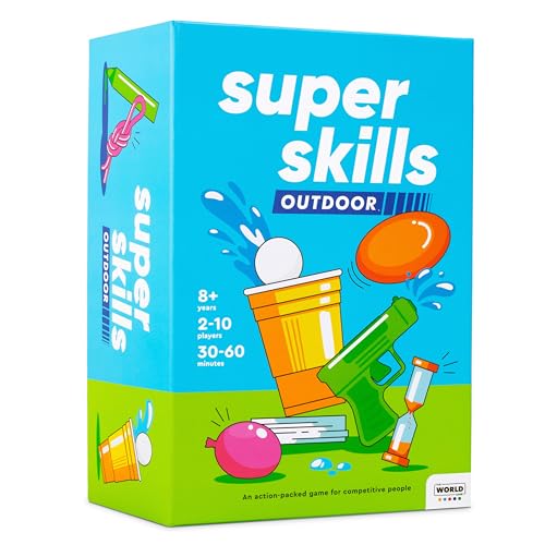 Super Skills Outdoor - Summer Yard Game Outside Activity for Kids 8-12 Teens and Adults - Fun Water Backyard Party for the Whole Family