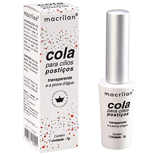 Cola para cílios postiços. Transparente. - CA-001, Macrilan