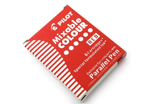 Pilot Parallel Calligraphy Pen Refill - Red - Pack of 6