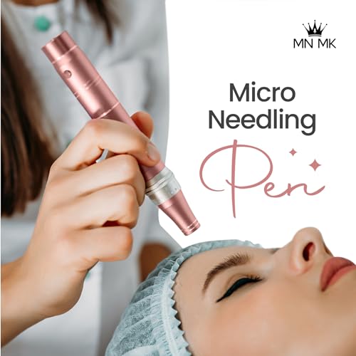 Image of MNMK Professional Microneedling Derma Pen for Face & Hair | Wireless Nano Skin Repair Device | Acne Scar Removal, Pore Tightening, Anti-Aging | Adjustable Speed & Depth | Home & Salon Use