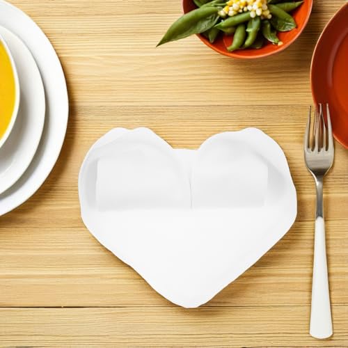 Serviettes de table blanches lavables réutilisables lot 12 pièces pratiques - 6