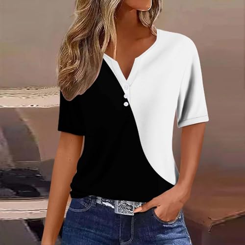 ZQTRYJJI Ebay Gift Card Email Delivery,Striped Long Sleeved Shirt Women Women\'s Fashion Casual Solid Color Patchwork Button Short (Yellow #1, XL)