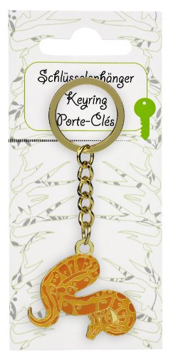 Blue Bug Porte-clés Reptiles, Serpents, Python, jaune