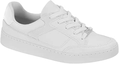 Tênis Feminino Vizzano Branco com Solado Flatform e Conforto