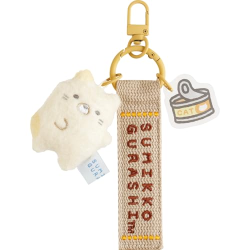 サンエックス(San-X) すみっコぐらし 『すみっコのおきにいり』 マスコットキーホルダー ねこ AB38302 H155×W65mm