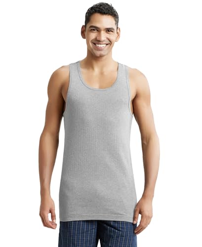 Image of Jockey 9922 Men Super Combed Cotton Rib Round Neck with Racerback Gym Vest