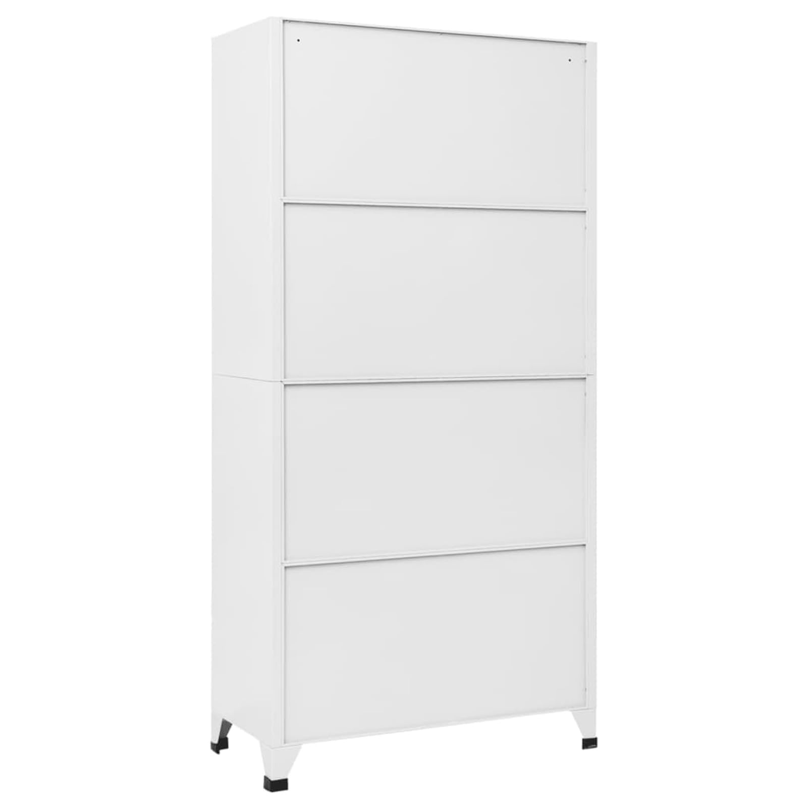 Capwee Armoire Vestiaire Métallique Industrielle - Meuble Casier en Acier avec 6 Compartiments - Gris Clair et Gris Foncé