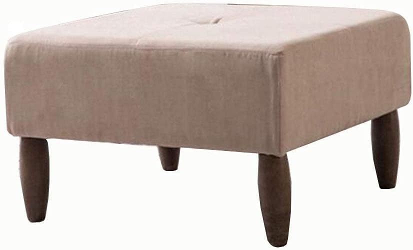 SXZenSpace Taburete otomano Grande de Lino Estilo nórdico. Reposapiés Cuadrado versátil y Mesa Auxiliar para Sala de Estar, sofá, Dormitorio. Decoración hogar.