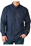 BENCHMARK FR Ultra Lightweight Flame Resistant Shirt, 5.1 Ounce (2X-Large, Navy)