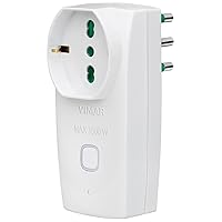 Vimar 00335.B Presa intelligente WiFi, adattatore multiplo compatibile con Alexa e Google home