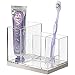 Amazon.com: mDesign Plated Toothbrush and Toothpaste Holder, Storage ...
