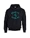 Coastal Carolina Chanticleers College Arch 50/50 Blended 8 oz Hooded Sweatshirt, Medium, Black