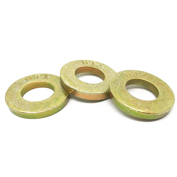 (5000 Pieces) 5/16 SAE Grade 8 Extra Thick Flat Washers Zinc Yellow