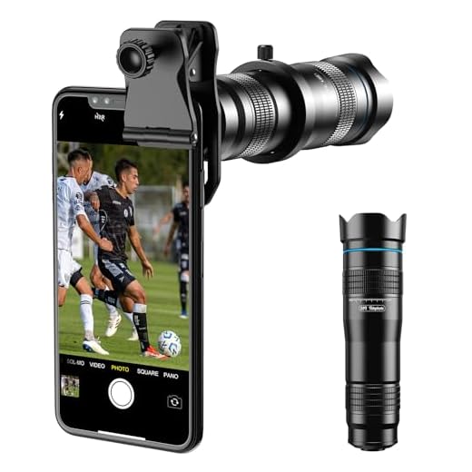 Apexel Objectif HD pour téléphone Portable - Téléobjectif 28X avec obturateur pour iPhone, Samsung, Huawei, Xiaomi, Smartphone Android, télescope monoculaire