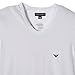 Emporio Armani Men's Classic Eagle Stretch Cotton V-Neck T-Shirt, White, Large