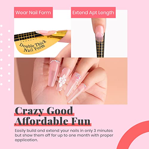Beetles Gel Nail Polish Builder Nail Gel 5 In 1 Builder Strengthener Gel Clear Builder Nail Gel Color Hard Gel Builder Extension Nail Gel For Holiday Nails Gel Polish Nail Art Design Nail For Women #TOP4