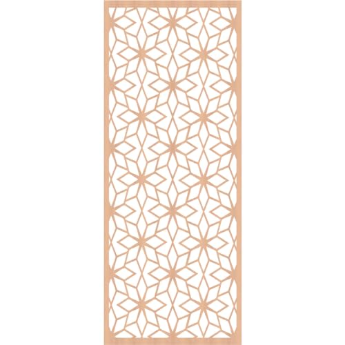 Image of Lake Decorative Pierced Fretwork Wood Wall Panels, 31 3 /8 inchW x 79 3 /8 inchH x 1 /4 inchT, Alder