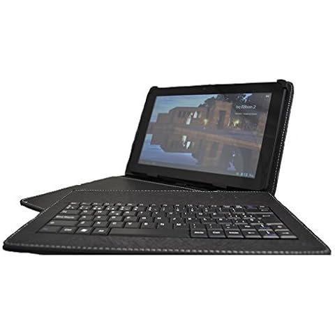 'theoutlettablet® Hülle mit abnehmbarer Tastatur, spanisch für Tablet Archos Arnova/Titanium 10.1 Cover
