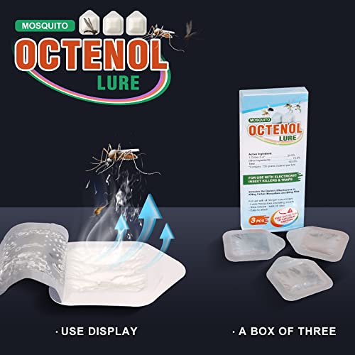 Hodiax Octenol Pest Lures 90 Days Supply, 3Pcs Biting Insect Attractant Refill Cartridge For Fly Traps, Bug Zappers, Mosquito Attractants, Universal Fit (3Pcs In 1 Pack) #TOP4