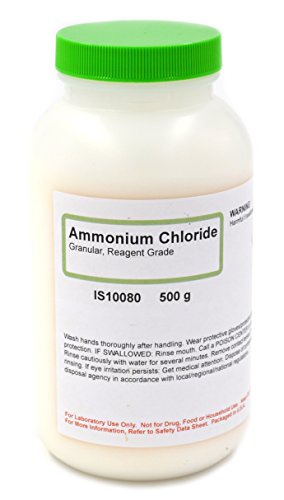 Ammonium Chloride, Granular, 500G – Reagent Grade - Excellent For Chemistry Or Biochemistry Experiments - The Curated Chemical Collection By Innovating Science #TOP15