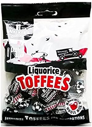 Walkers Liquorice Nonsuch Toffee - Case of 12 x 150g