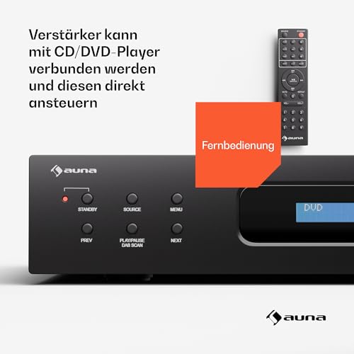Auna Art22 HiFi Stereo Verstärker mit Bluetooth und DAB+ Radio