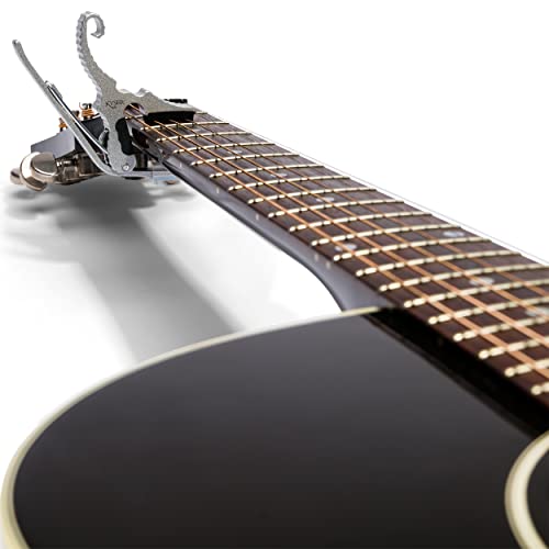 Kyser Quick-Change Partial Short Cut Capo Silver - Les Beatles, Paul McCartney, John Lennon, RIngo Starr, George Harrison Kyser Quick-Change Partial Short Cut Capo Silver – Image 4