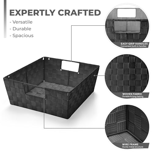 Sorbus-Set-of-3-Large-Woven-Storage-Baskets--Mesh-Hand-Woven-Baskets-for-Organizing-Fabric-Storage-Bins-for-Linen-Closet-Organizer-Storage-Baskets-for-Shelves-and-Home-Organization-Black