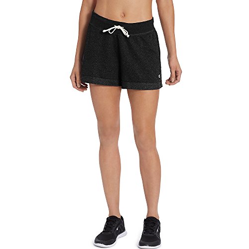 Champion Women's French Terry Short, Black, L