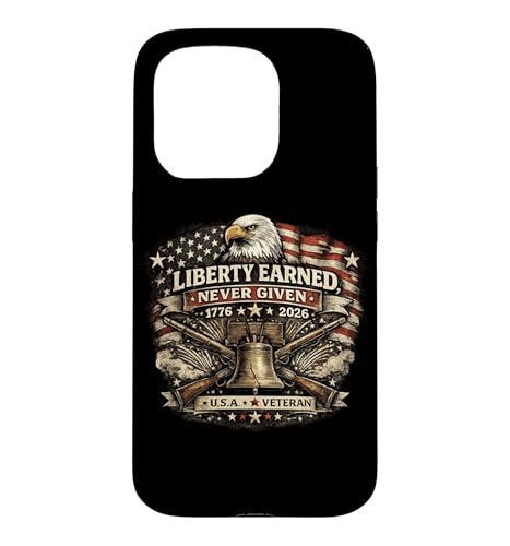 Liberty Never Given Earned USA �ޖ��R�l 250 �A�����J �b�� 1776 �X�}�z�P�[�X iPhone 15 Pro �p