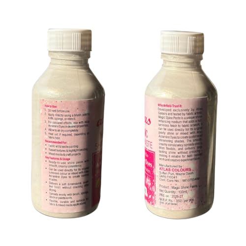 Image of Shimmer Paste for Fabric & Textile Art, 100 ml | Pearl Shine | 100% Permanent