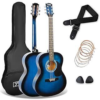 3rd Avenue Pack Guitare Acoustique 4/4 Taille Standard avec Cordes en Acier pour Débutants, Housse, Médiators et Jeu de… - Les Beatles, Paul McCartney, John Lennon, RIngo Starr, George Harrison