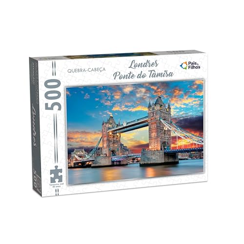 Quebra-Cabeça 500 Peças - Londres Ponte do Tamisa