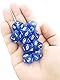 Deolven Würfel D10, 10 Pcs Transparent Blau Polyhedral Dice, 10 Seitige Klar Würfel für DND MTG RPG Dungeons und Dragons Party