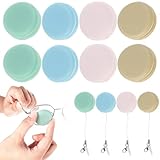 8Pcs Portable Phone Screen Cleaner Macaron Smartphone Screen Wipe with Lanyard Reusable Mobile Phone Screen Glasses Lens Wipes Decorative Phone Screen Cleaner for Eyeglasses Sunglasses (8pcs)