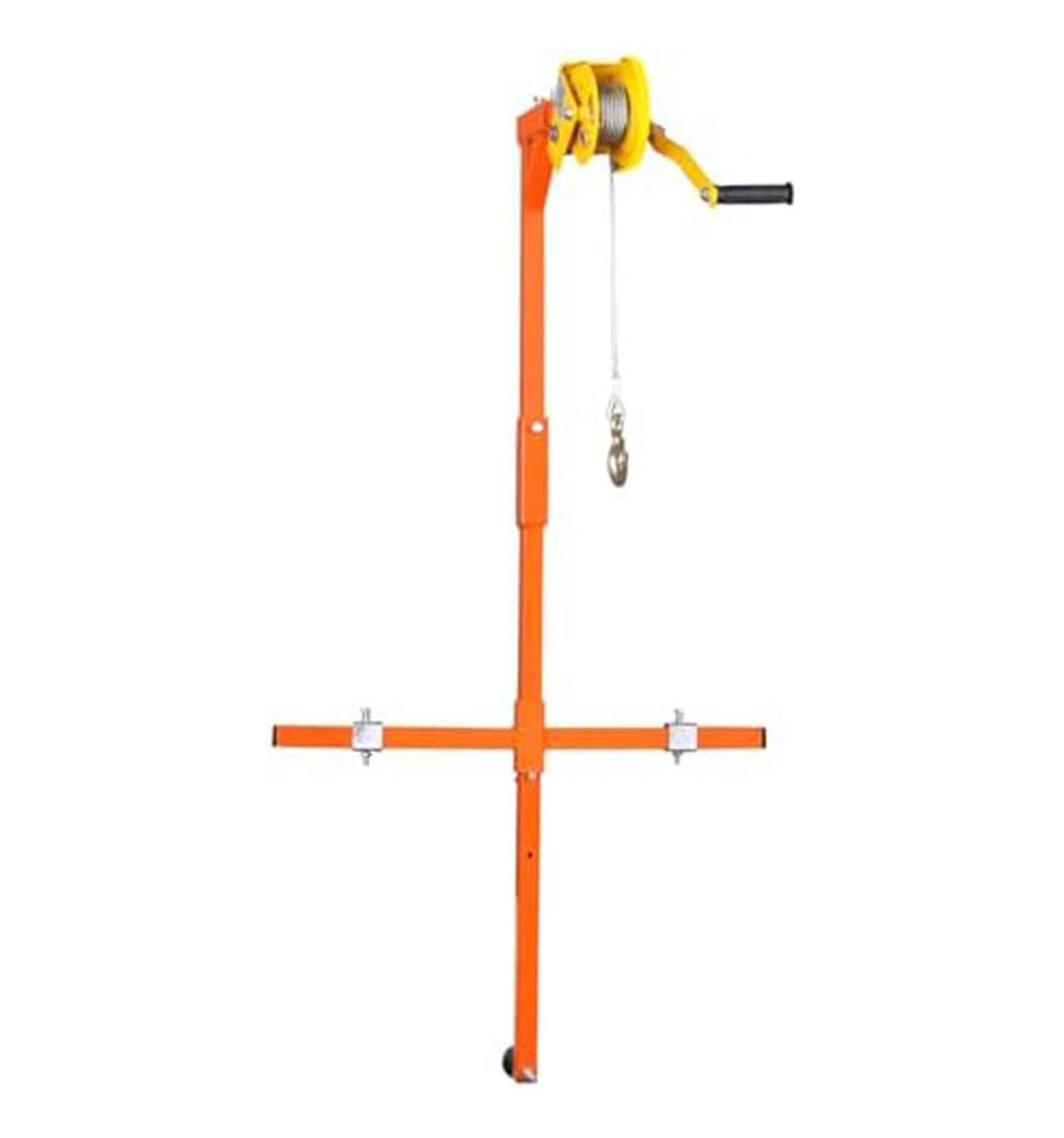 Outil de Levage pour Installation de climatisation, Grue de Levage pour climatiseur,Palan Manuel pour Montage,Treuil Manuel pour Grue extérieure,Capacité de Levage : 150 kg 10M