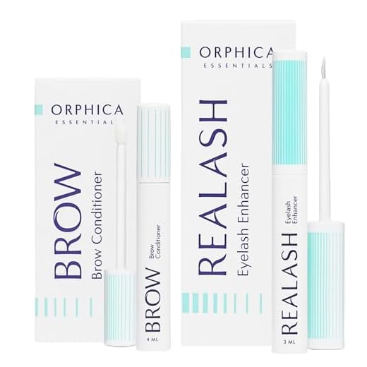 Orphica Realash & Brow Set – Acondicionador Fortalecedor de Cejas 4 ml + Acondicionador Alargador y Densificador de Pestañas 3 ml