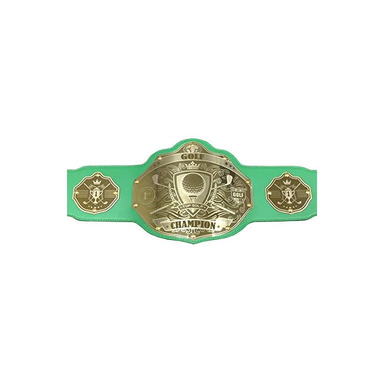 Undisputed Belts Golf Championship Belt Trophy Custom Text Pro Shop