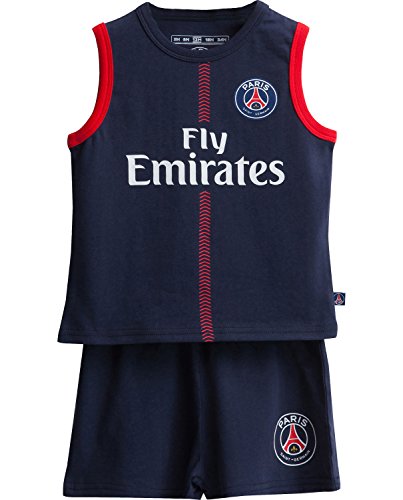 PSG Ensemble Débardeur + Short bébé Collection Officielle Paris Saint Germain - 18 Mois