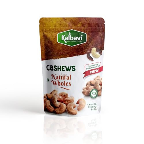 Image of Kalbavi Natural Whole Cashews, Farm Fresh, Crunchy and Tasty