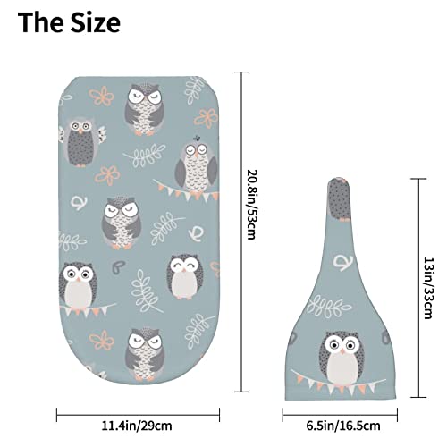 Image of Owl Swaddle Blanket for Baby, Owl Swaddling Baby Stuff with Hat