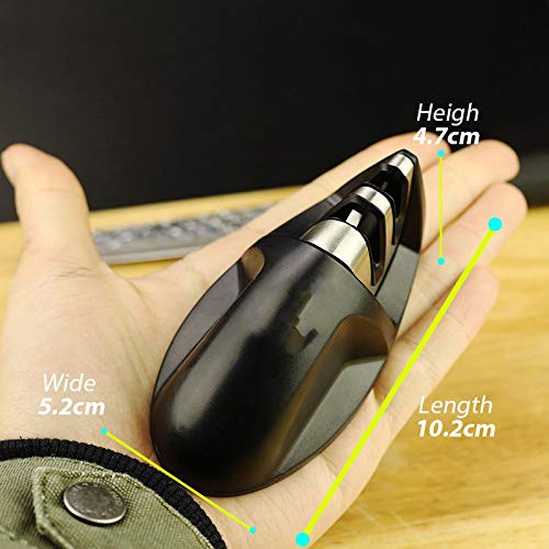 RedAeL 2-Stufen-Messerschärfer: Diamant- und Keramikschleifstein, rutschfeste Basis, Schwarz 3 RedAeL 2-Stufen-Messerschärfer: Diamant- und Keramikschleifstein, rutschfeste Basis, Schwarz